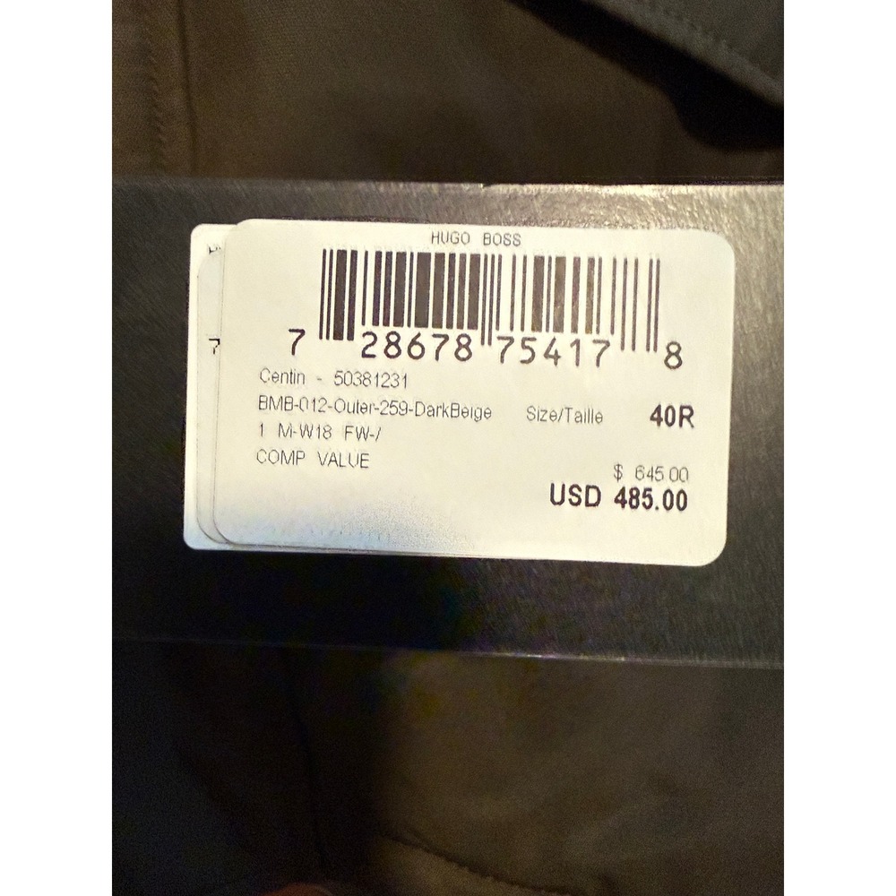 Hugo Boss Men's Dark Green Centin Cotton Quilted Parka, Sizes 38 - Picture 11 of 16